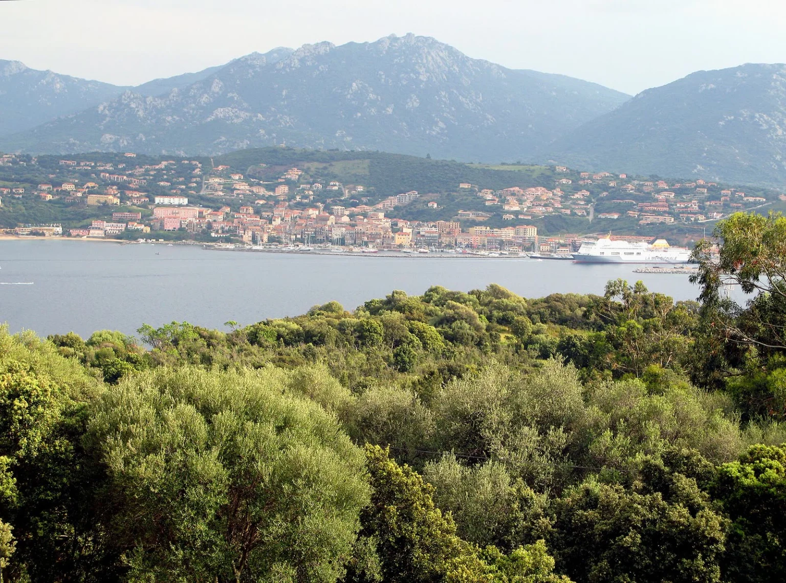 Vue sur Propriano et le golfe du Valinco